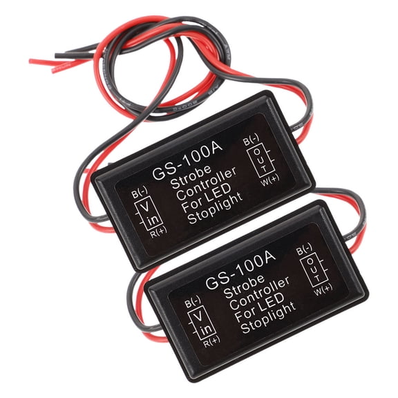 Hemoton 2pcs Motorcycle Stop Light Flasher Module Taillight Controller Strobe Module Car Brake Light Strobe Controller Motorcycle Brake Light Controller