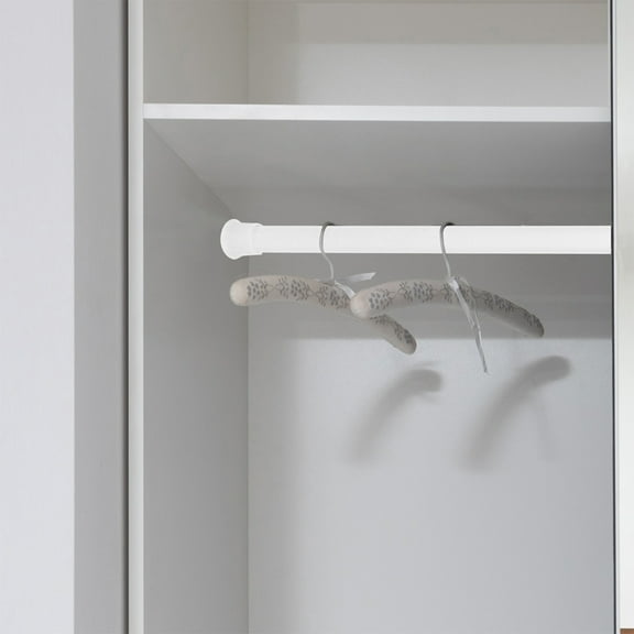 Hemoton 2pcs Multifunctional No-Drill Telescopic Rods Iron Curtain Rods for Shower and Window Mini Design Easy to Install for Home Decor