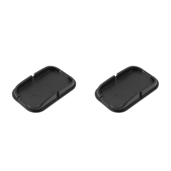 Hemoton 2pcs Multifunctional Rubber -slip Car Dashboard Non-slip Mat skidproof pad for Navigation (Black)