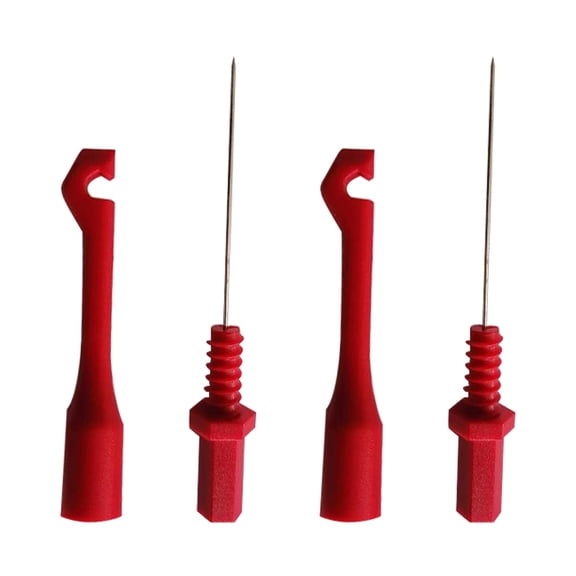 Hemoton 2-Piece Multimeter Tester and Electric Testing Kit with Piercing Probes, Multimeter Probes Kit and Piercing Pin Clips Included