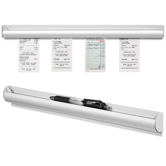 Hemoton 2pcs Order Holder For Restaurant Adhesive Wall Mounted Slide Ticket Rack Takeout Order Management Restaurant Kitchen Supplies