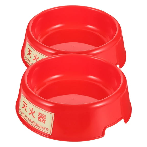 Hemoton 2pcs Plastic Floor Fire Extinguisher Bracket Glow In The Dark Extinguisher Stand Fluorescent Fire Extinguisher Base For Enhanced Safety