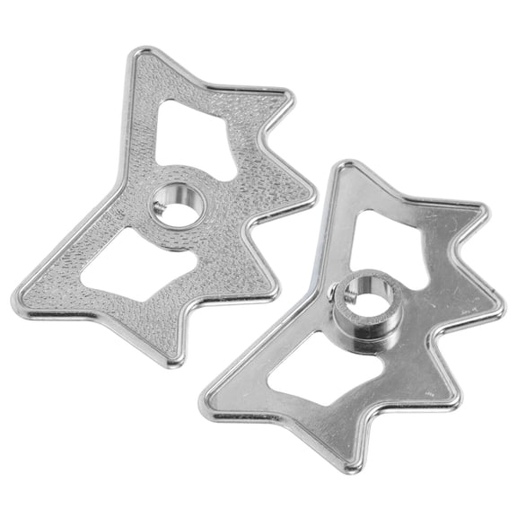 SOPOTUTU 2Pcs Silver Metal Pool Bridge Rack Lightweight Aluminum Cue Holder for Home Use