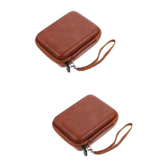 Hemoton 2pcs Portable Guitar Pick Holder Bag Wallet Acoustic Electric Plectrum Storage Pouch