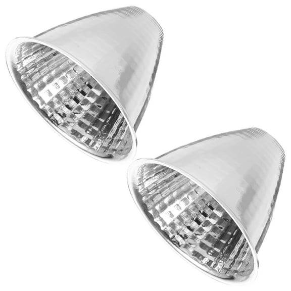 Hemoton 2pcs Portable Led Flashlight Reflector Spotlight Lampshade Reflector Ring For Flashlight Repairing For Outdoor Adventures