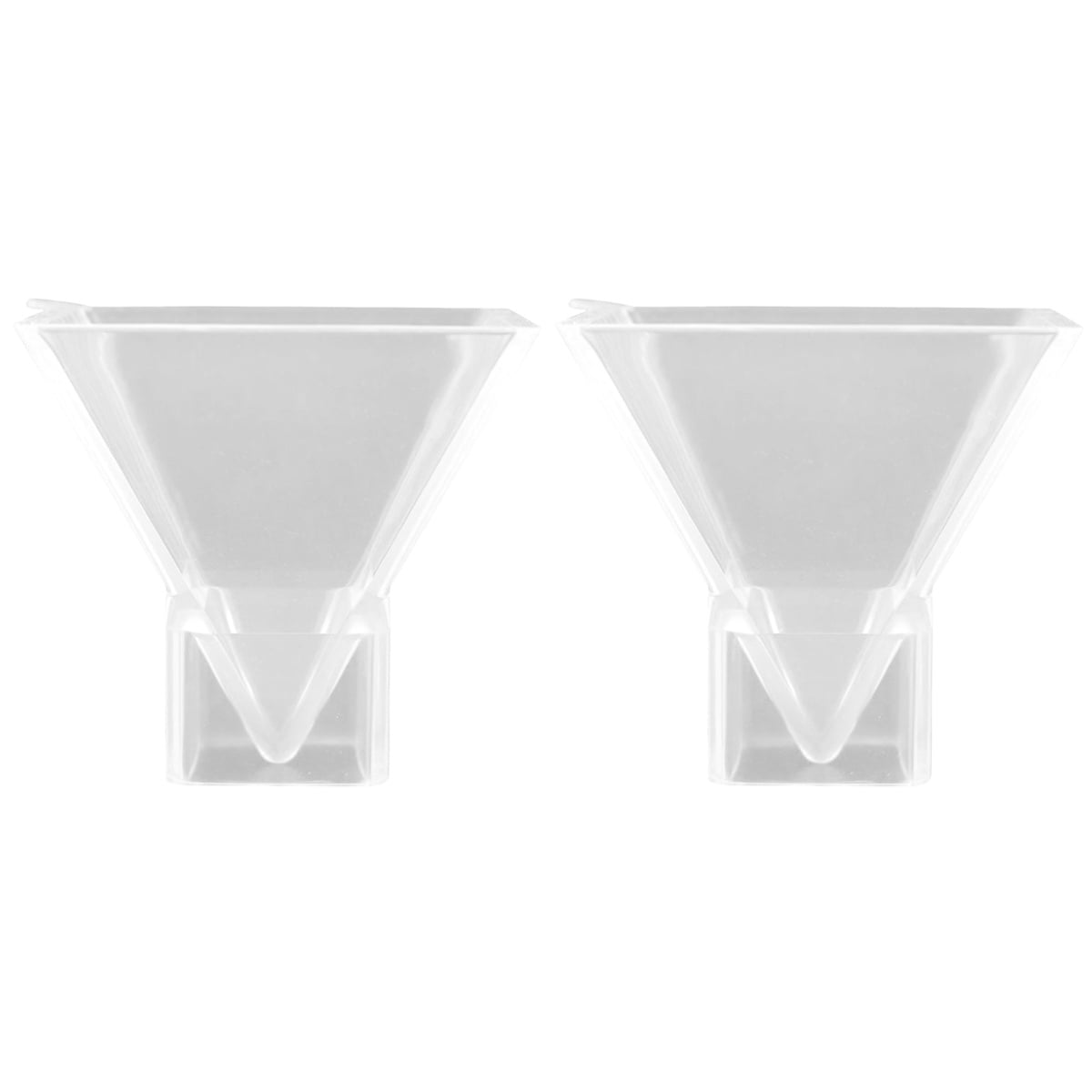 Hemoton 2pcs Pyramid Silicone Pyramid Ornament Casting Reusable Clear ...