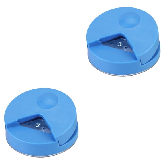 Hemoton 2pcs R4 Radius Corner Rounder Punch Paper Trimmer Photo Cutter for Paper Cards (Random Color)