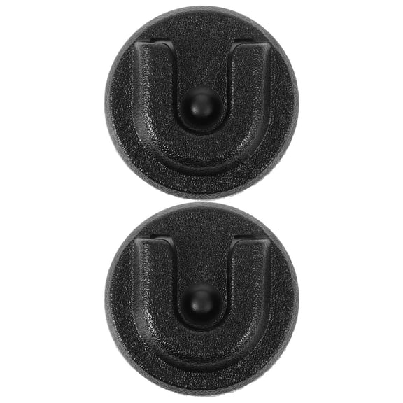 Hemoton 2pcs Radio Microphone Hanger Radio Mic Holder Clip With Round Knob Universal Hanger Hook For Car And Motorcycle Radio Accessories