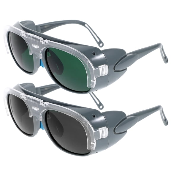 Hemoton 2pcs Safety Welding Glasses Polished Eyes Goggles Welding Eye Protector