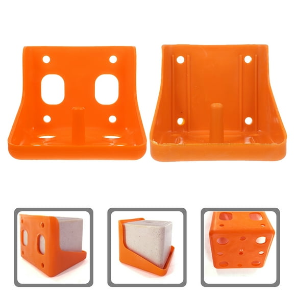 Hemoton 2pcs Salt Block Rack Sheep Salt Block Holder Multi-use Salt Block Licking Holder Livestock Feeding Tray