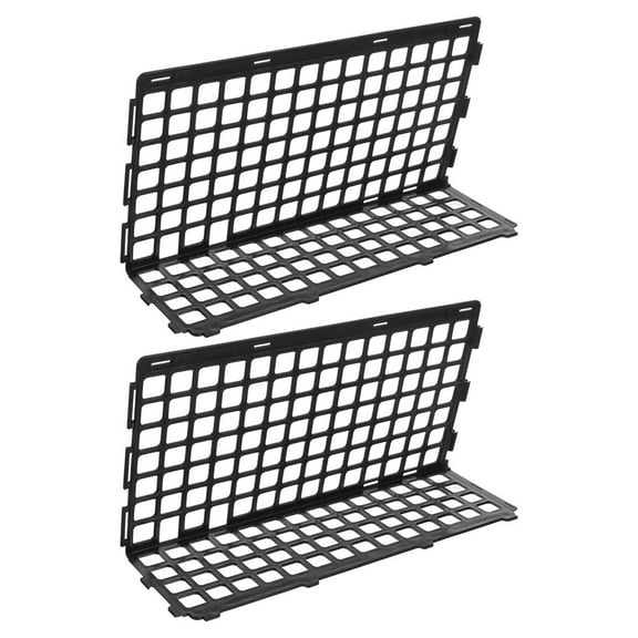 HEMOTON Black Plastic Shelf Fence for Supermarket Display Efficient Organization with 2pcs 7.5x4.3 Inches