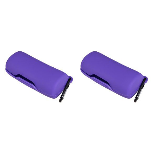 Hemoton 2pcs Silicone Wireless Headset Box Scratch Resistant Shockproof Earphone Protective Case Compatible for SoundSport Free (Purple)