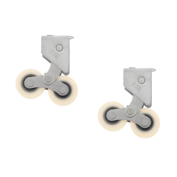 Hemoton 2pcs Sliding Patio Door Tandem Roller Assembly Sliding Door Floor Guide Steel Ball Wheel Bearing Rear Adjustable