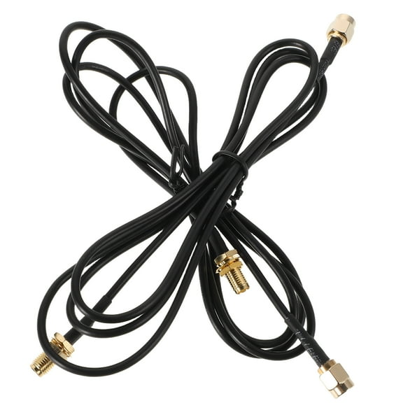 Hemoton 2-Pack SMA Male to Female Connector Cable for , Signal Router, Network Extension, Mount, -SMA Adapter