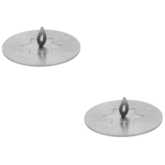 Hemoton 2pcs Stainless Steel Candle Snuffer Portable Extinguish Snuffer Candle Extinguisher Windproof Cover