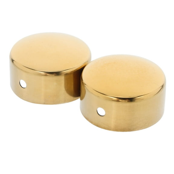 Hemoton 2pcs Stainless Steel Handrail Cover Handrail End Cap Round Post Cap Handrail Cover Handrail Fittings Metal Sealing Caps Replacement