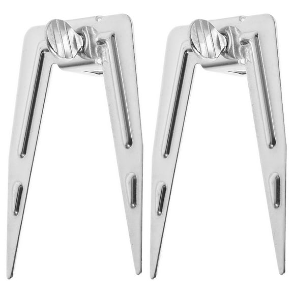 HEMOTON Stainless Steel Rotisserie Fork for Barbecue Use Ensures Even Cooking and Juicy Results 2pcs