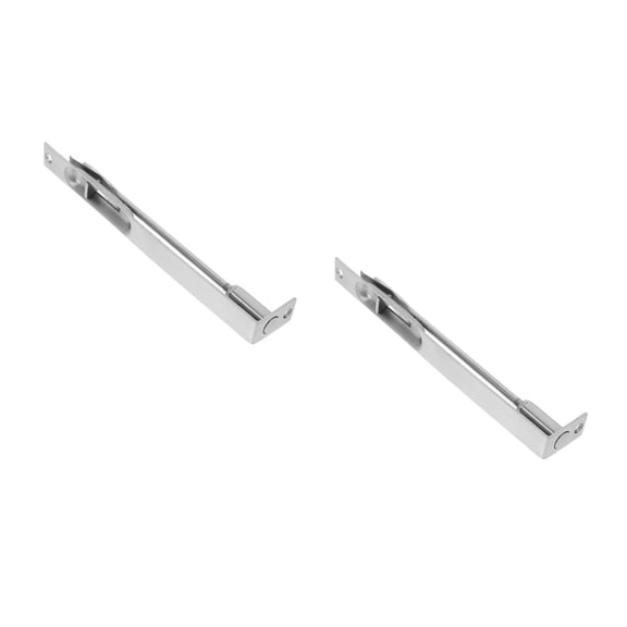 Hemoton 2pcs Stainless Steel Security Concealed Slide Bolt Lock Guard Lever Door Action Flush Bolt Lock Latch For Furniture Hardware Fitting Accessories