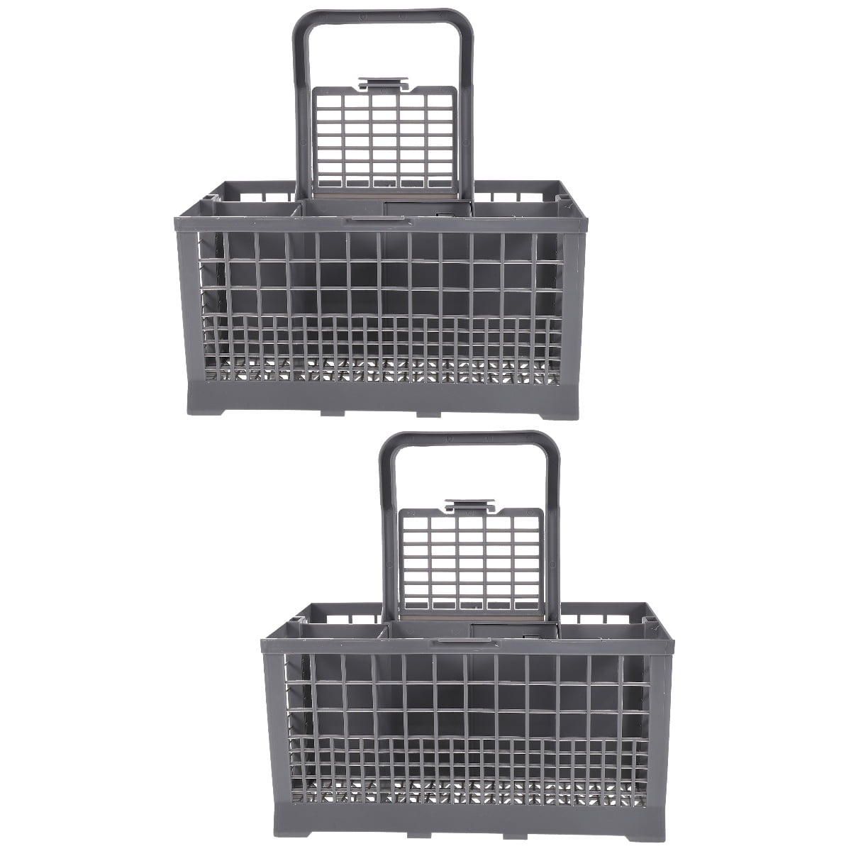 Hemoton 2-Pack Kitchen Storage Baskets Dishwasher Safe Cutlery Holder Tableware Organizer Basket