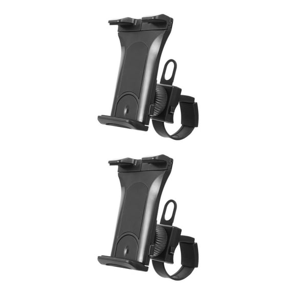 Hemoton 2pcs Stroller Phone Mount Bike Tablet Rack Phone Holder Treadmill Mobile Device Clamp
