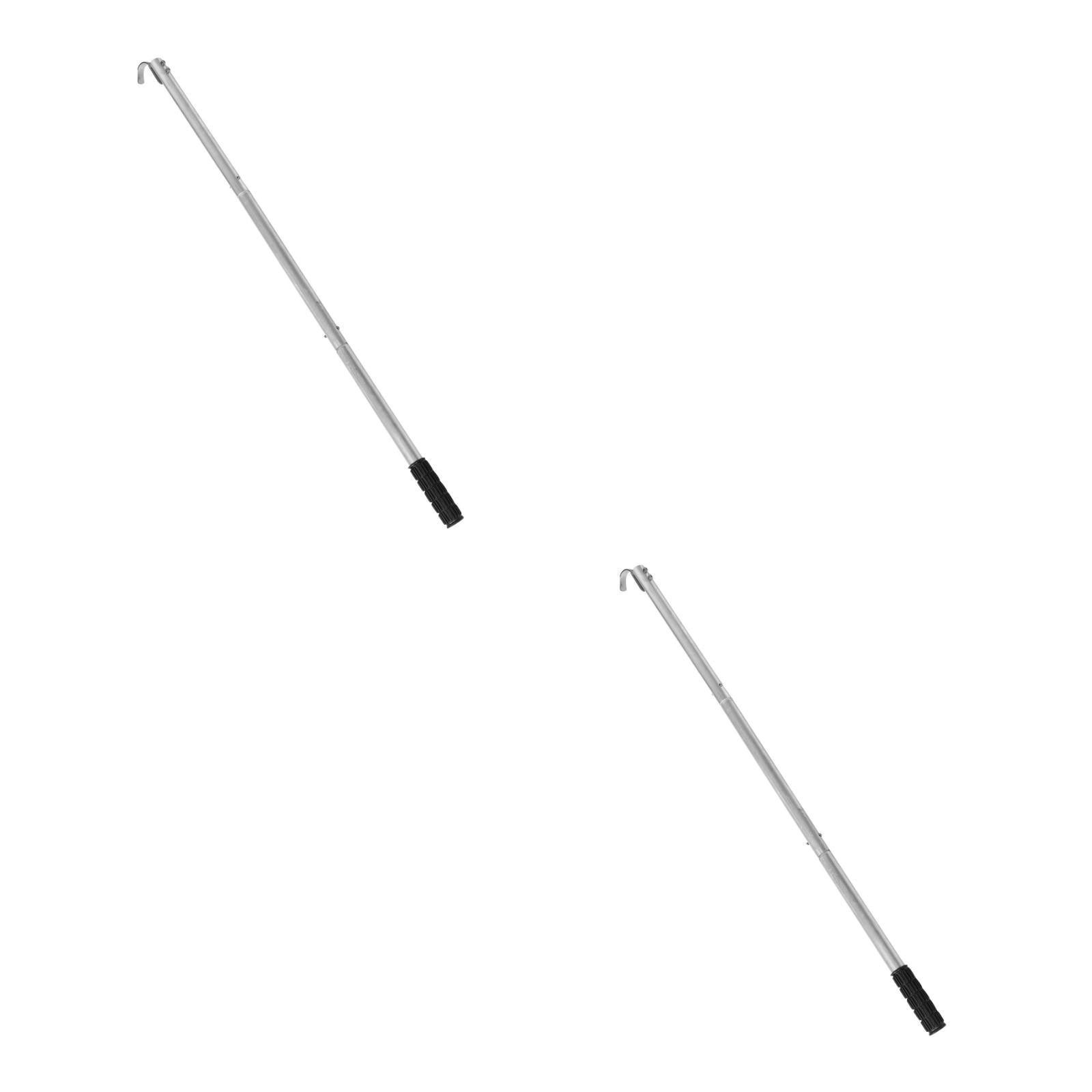 SOPOTUTU Worgeous 2pcs Stainless Steel Rod with Hook Tool for Home ...