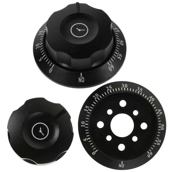 YOSADIER 2Pcs Black Mechanical Kitchen Timers with Bell Reminder for Cooking and Oven Use
