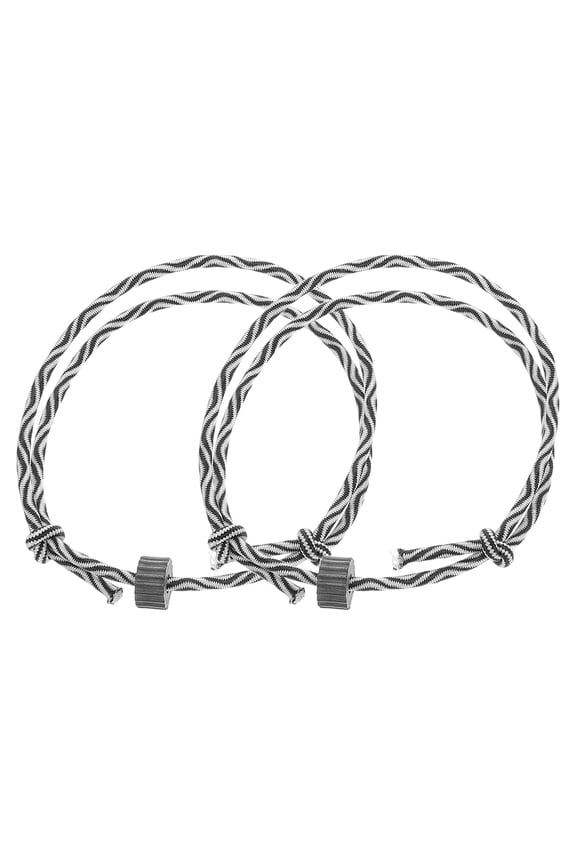 Multi-Color Tungsten Carbide Escape Bracelet for Home Safety, Durable 2-Pack Emergency Survival Gear