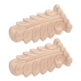 thumbnail image 1 of UPGRATOR Wooden Appliques Beige Diy Enthusiasts Cabinets Headboards 2Pcs 5.42X2.95X0.86In, 1 of 8