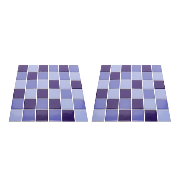 RENACLIPY Ceramic Bath Tiles 2 Pieces for Fish Pond Decoration and Stylish Home Decor Accents