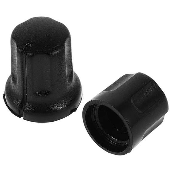 Hemoton 2pcs Volume Control Knobs Rotary Knob Electronic Potentiometer Knob with Insert Shaft for Intercom and Radio Volume Control Easy to Install