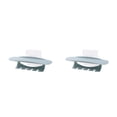thumbnail image 1 of Hemoton 2pcs Wall Mount Suction Cup Multifunctional Toothbrush Toothpaste Holder Rack Bathroom Storage Organizer Accessories, 1 of 8