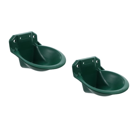 Hemoton 2pcs Water Bowl For Sheep Plastic Water Trough For Livestock Drinking Fountain Farm Equipment For Goat Automatic Waterer Farm Water Dispenser
