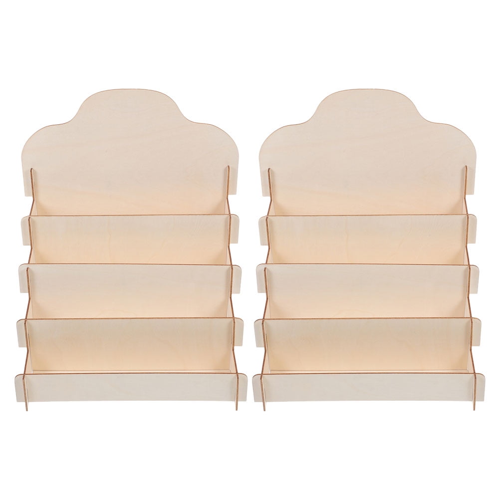 DEEPCRAFF Wood Risers For Display Decorative Greeting Card Stand Beige ...
