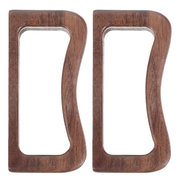 Hemoton 2pcs Wooden Handles for Tea Cup Mug Gripper Convenient Teacup Handle for Household Water Glass Coffee Mug Gripper Replacement