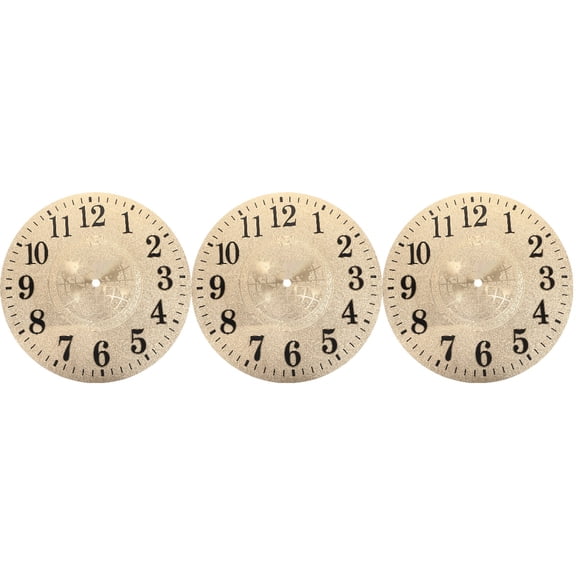 Hemoton  3 Count Wall Clocks for Home Decor Accessory Dial Student