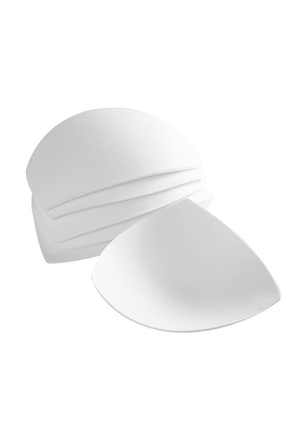 Hemoton 3 Pair Womens Removable Smart Cups Bra Inserts Pads For Swimwear Sports (White)