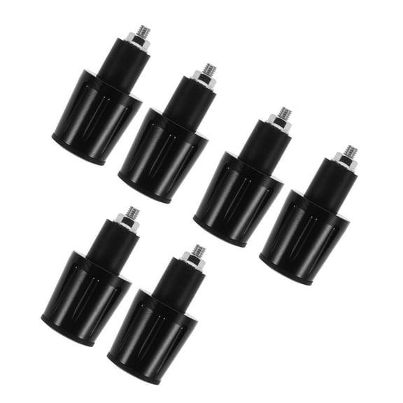 HEMOTON MLINS 3 Pairs Motorcycle Handlebar End Plugs Stylish Protective Bar Ends for Dirt Bikes Easy Installation