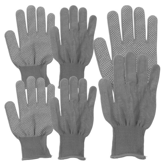 Hemoton 3 Pairs of Protective Gardening Gloves for Outdoor Cycling Hiking and Fitness Elastic Nylon Gloves for Summer Working Sports Activities