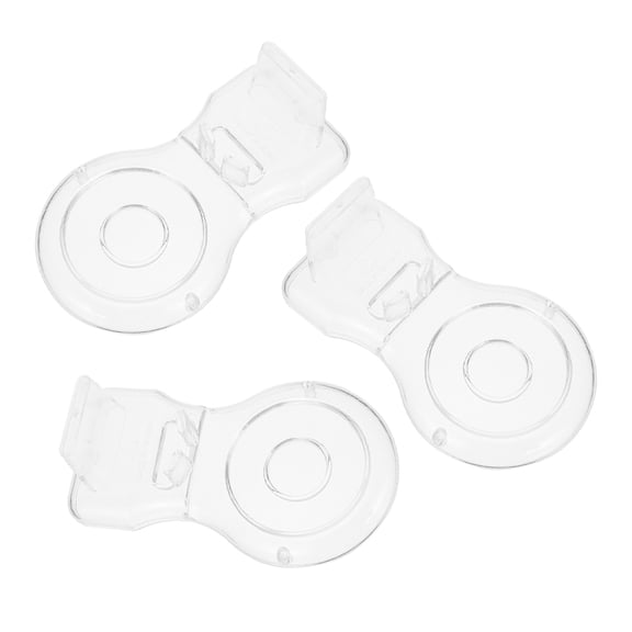 Hemoton  3 Pcs China Display Stand Holders Tea Aesthetic Transparent