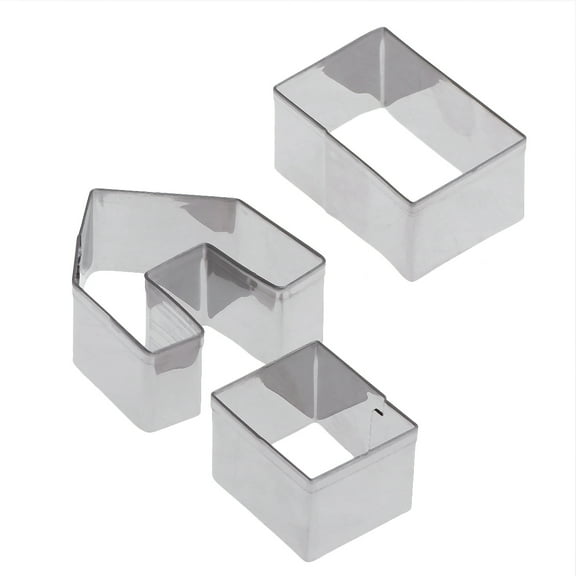 Homoyoyo Stainless Steel Cookie Cutter Set for Kitchen Baking and Decorating, Metal Shapes for Cookies and Crafts
