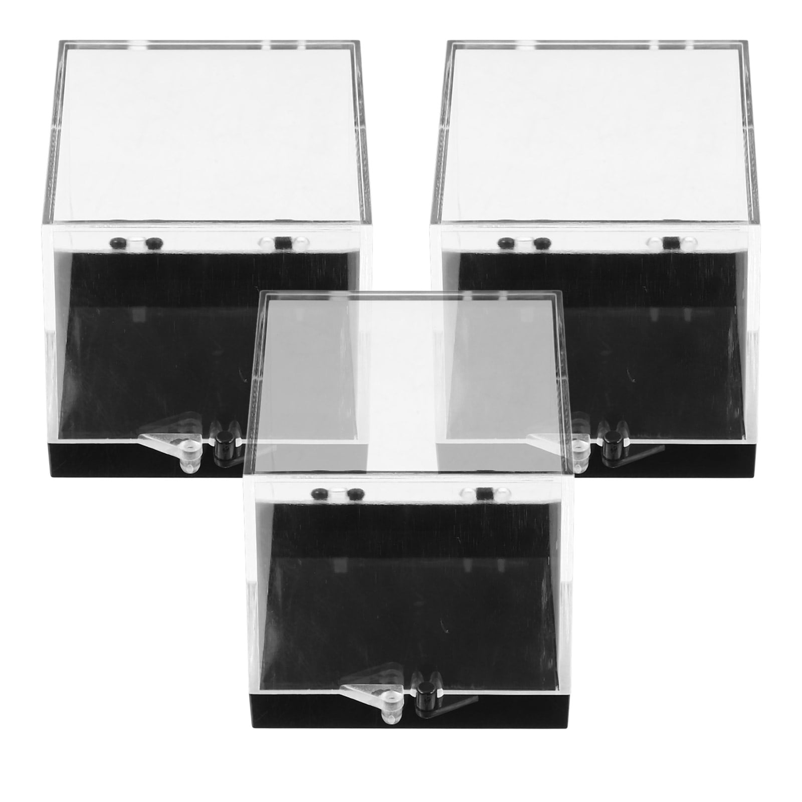 6 Pcs Specimen Display Box Mineral Sample Case Crystal Rough