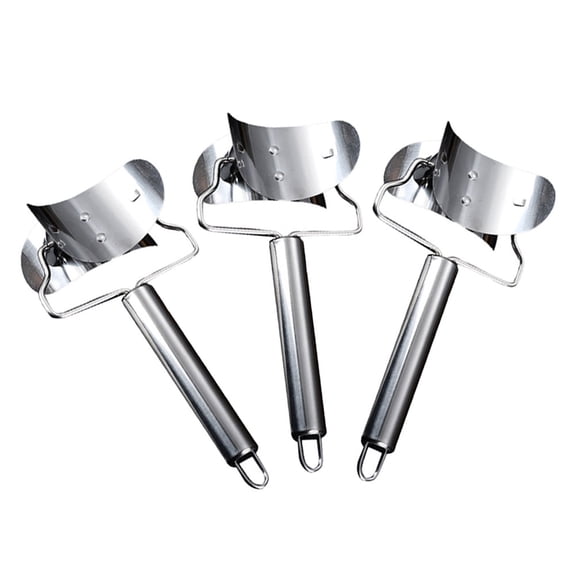 Hemoton  3 Pcs Dumpling Slicer Manual Making Skin Cutting Mold Wrapper Silver