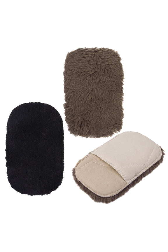 Shoe Cleaning Gloves Large Thick Brown 3 Pieces Non- for Effective Shoe Care