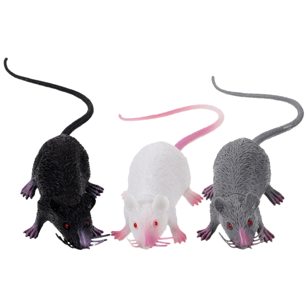Fake Mouse Happyyami 2pcs Halloween Fake Rat Plastic Rat Realistic ...