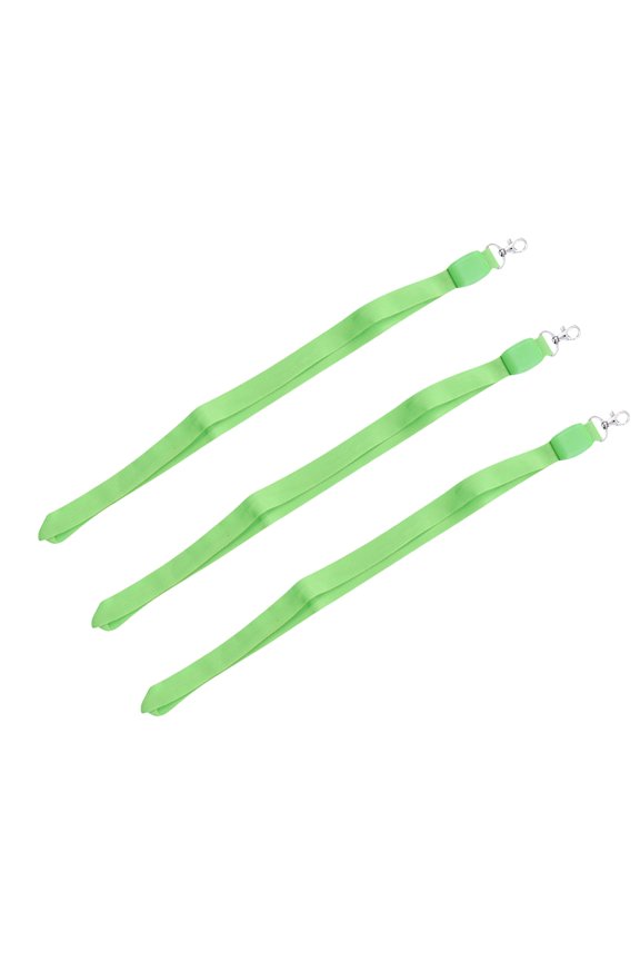 HEMOTON Set of 3 LED Phone Straps with ID Lanyard, Creative Mobile Phone Lanyards and Stylish Key Chain Accessories in Light Green