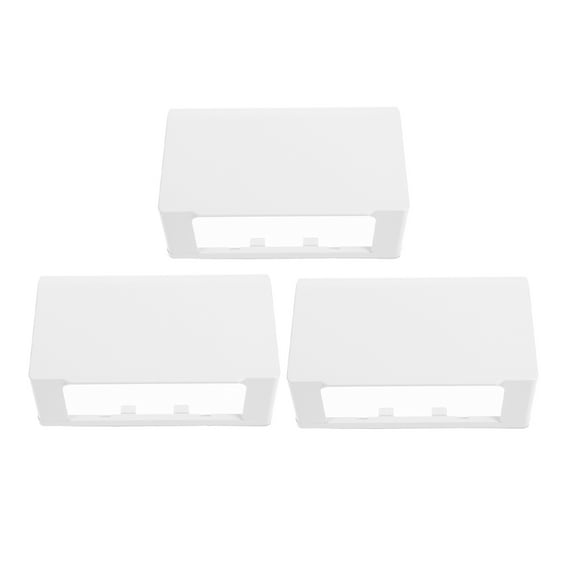 Hemoton  3 Pcs Outdoor Socket Cover Weatherproof Electrical Outlet White