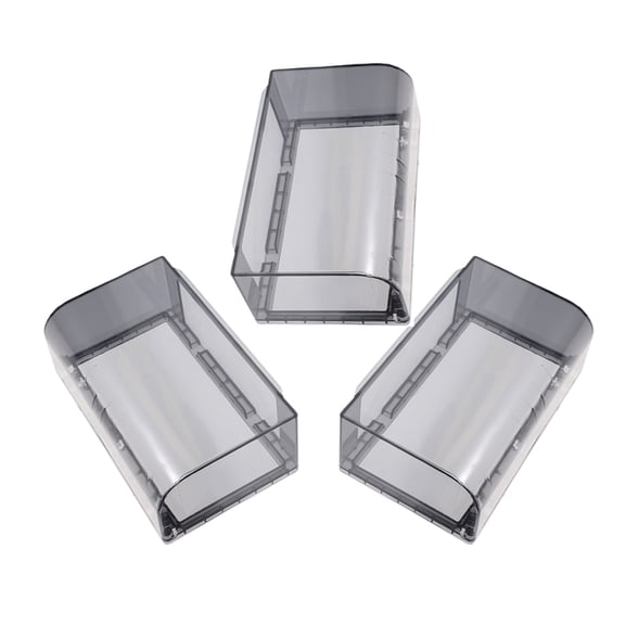 HEMOTON 3pcs Double 86 Type Waterproof Outlet Box Cover Adhesive Bathroom Switch Socket Protector Weatherproof Guard for Home Bathrooms