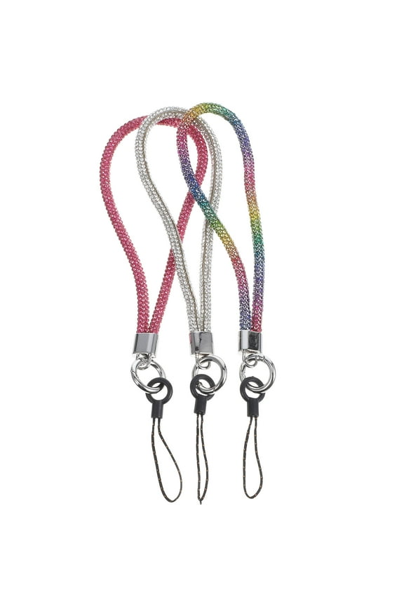 3 Pcs Thread Lanyard Cute Keychain Finger Phone Lanyards for Around The Neck Man