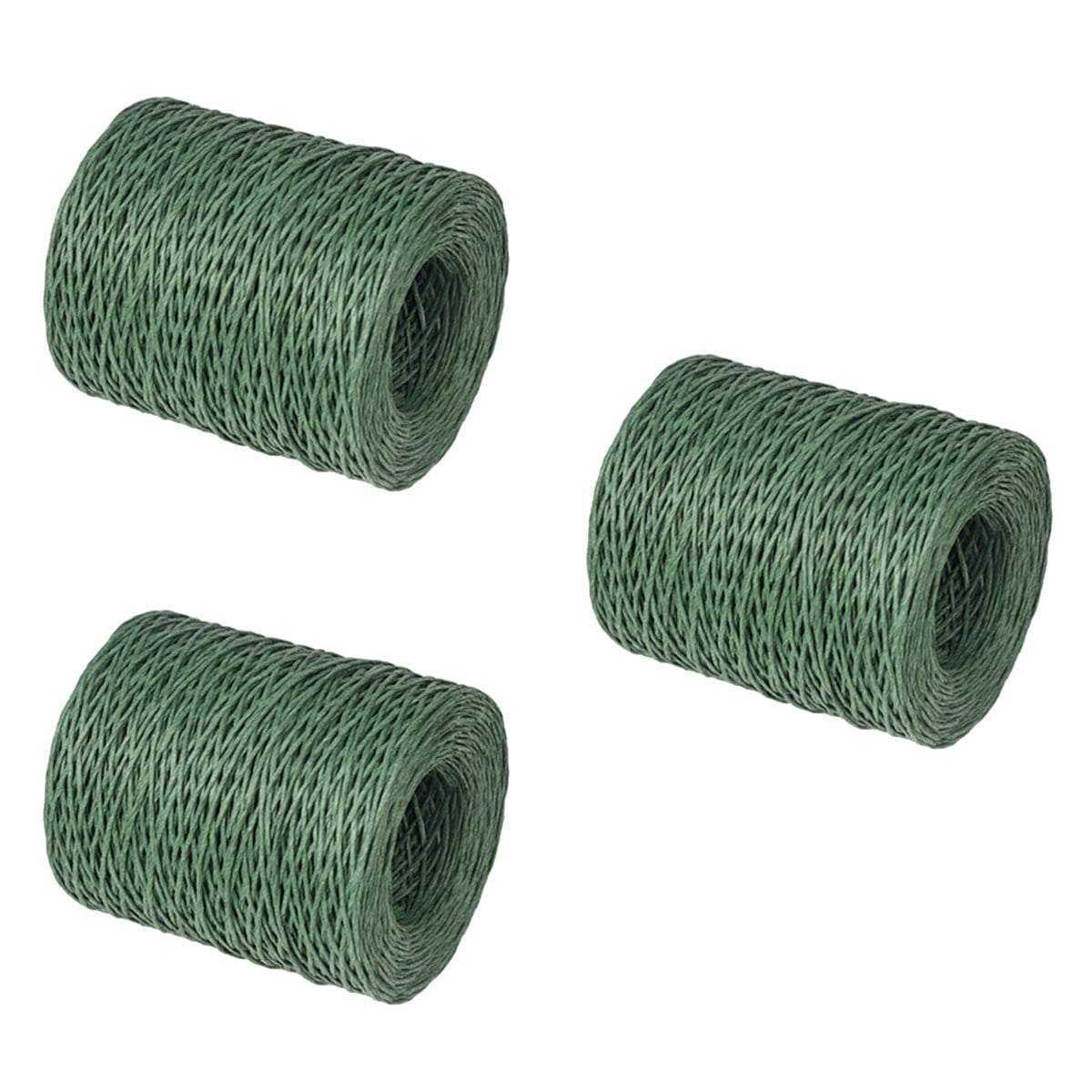 Hemoton 3 Rolls  210M Creative Floral Packaging Materials Vine Wire Bind Sturdy Wire Rustic Wire Wrapping Wire for Flower Bouquets (Army Green)