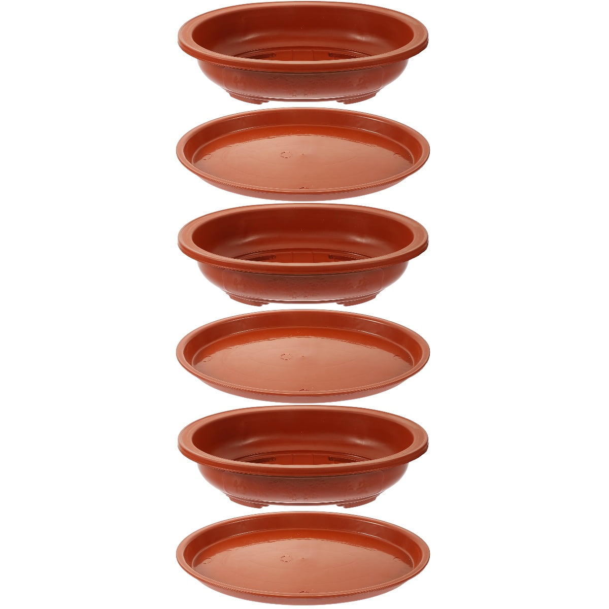 Hemoton 3 Sets  Garden Plastic Planter Large-capacity Household Bonsai Pot Oval Gardening Bonsai Container
